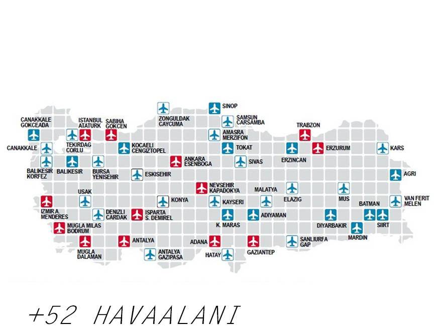 Карта турции аэропорты турции