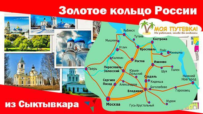 Золотое кольцо: топ самых интересных маршрутов + карта