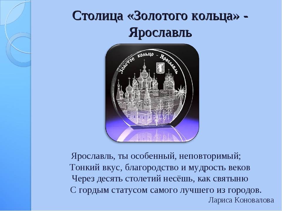 Золотое кольцо россии ярославль картинки