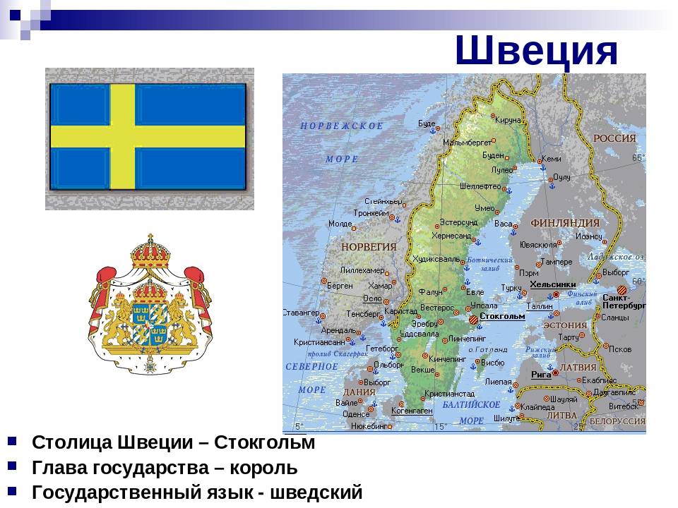Описание швеции по плану 7 класс география