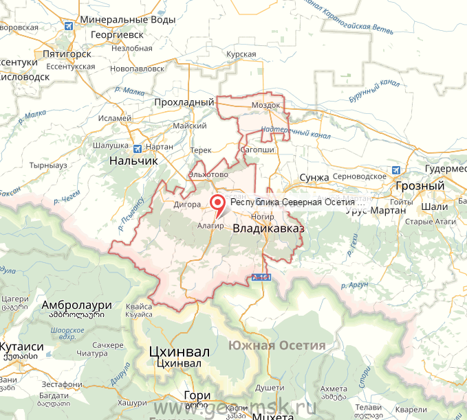 Сколько до северной осетии. Республика Осетия Северная Осетия карта. Северная Осетия на карте с кем граничит. Северная Осетия Алания граничит.