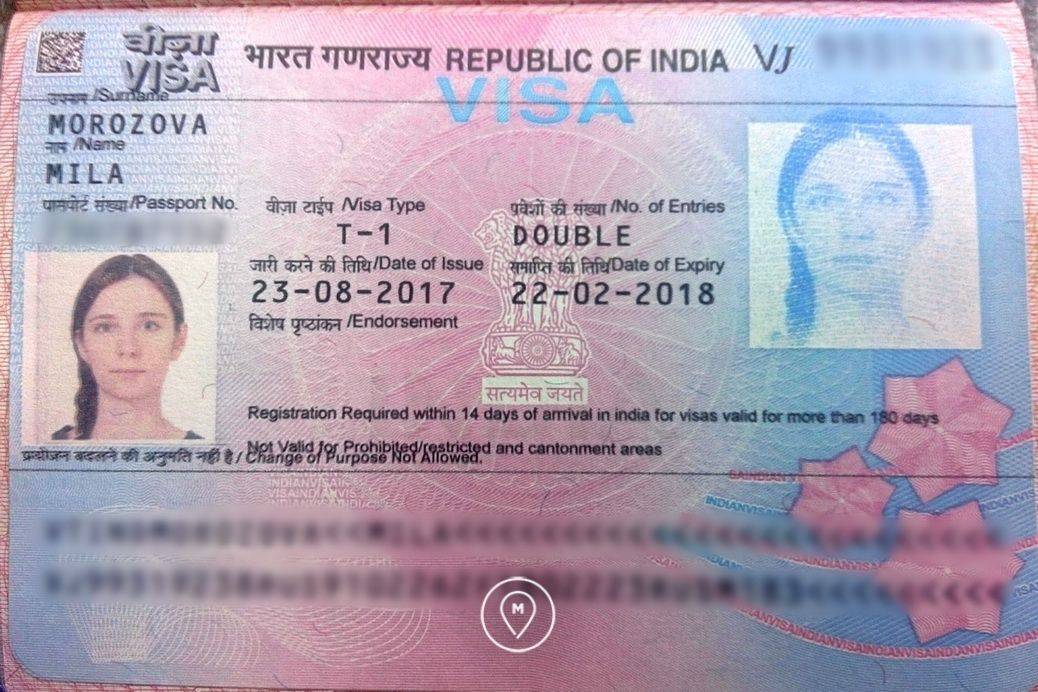 Электронная виза в индию