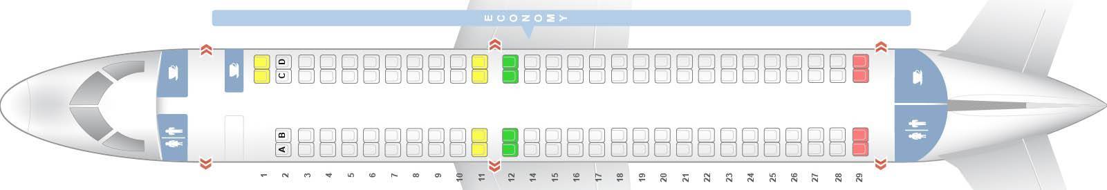 Embraer 190 — обзор самолета, схема салона и лучшие места