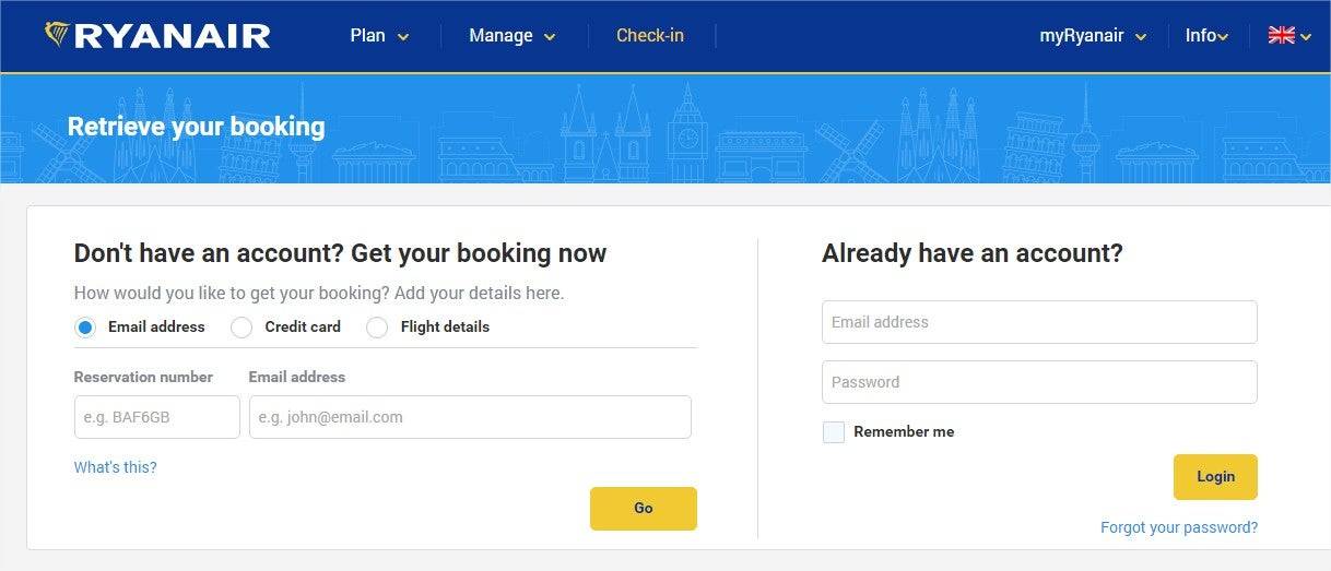 Инструкция - регистрация на рейс ryanair - обновлено - budgettravel.by