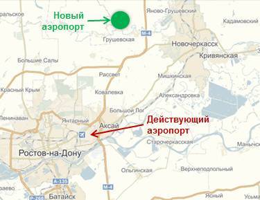 Остановка аэропорт "платов" на карте ростовы-на-дону в оба направления