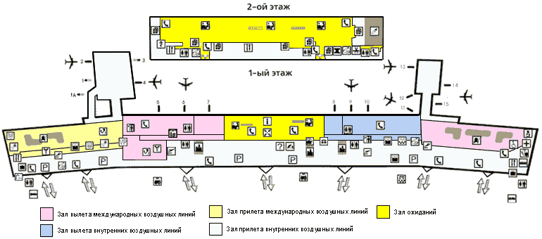 Домодедово аэропорт схема здания