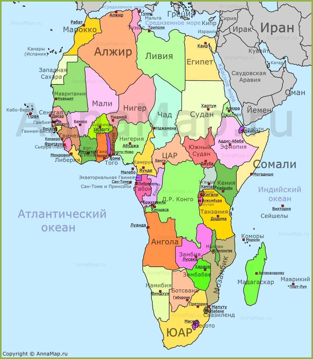 Страны африки