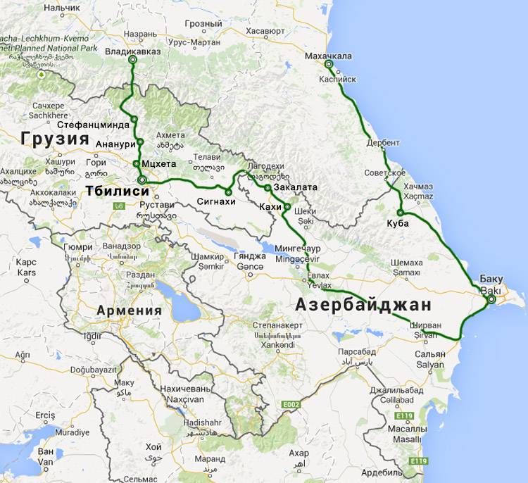 Правила въезда в азербайджан на автомобиле