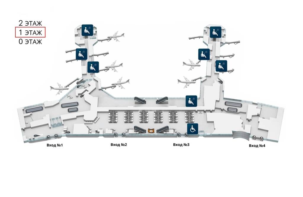 Аэропорт домодедово 1 этаж схема