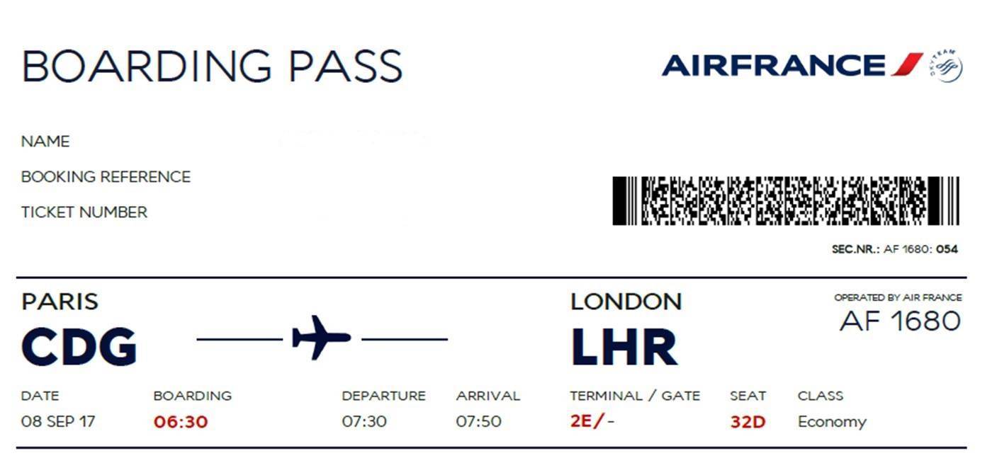 Провоз ручной клади и багажа в авиакомпании air france