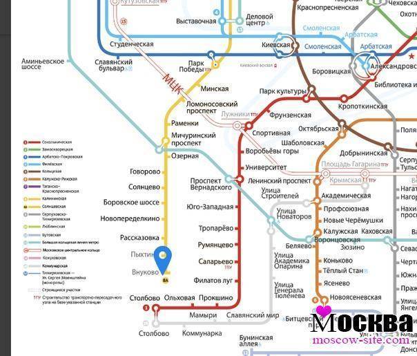 Внуково ближайшее метро как добраться