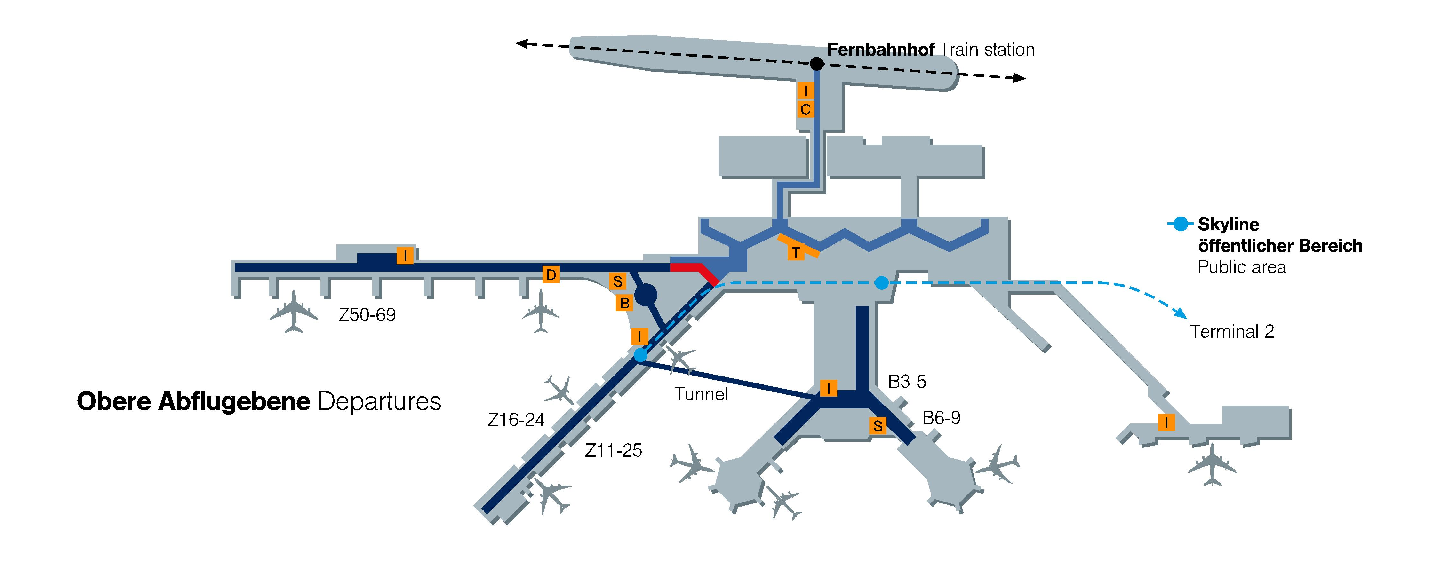 Схема аэропорта франкфурта — фото, транзит, терминалы