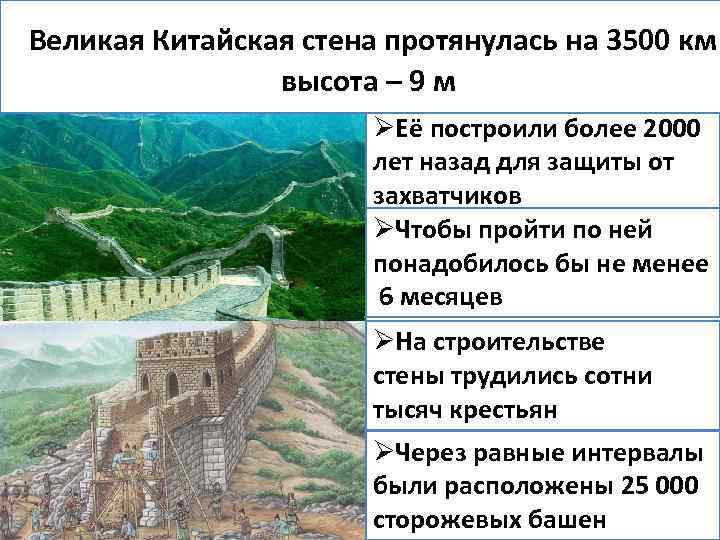 Великая китайская стена: история создания, протяженность и интересные факты