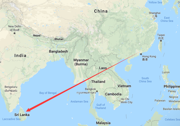 Сколько лететь на шри ланку из москвы. Траектория полета Москва Шри Ланка. Шри Ланка перелет из Москвы.