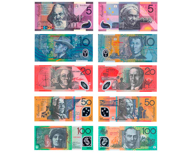 Валюта австралии: банкноты, монеты, пластиковые деньги, курс