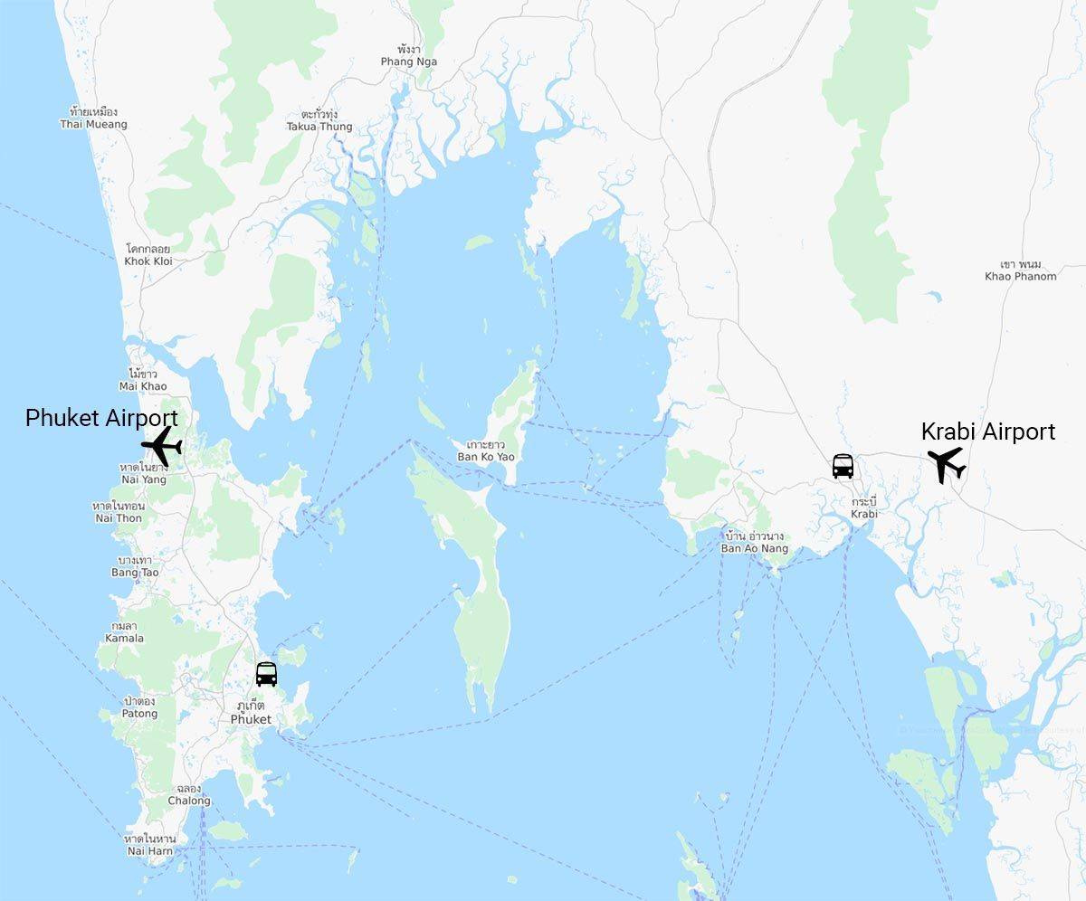 Расстояние краби. Аэропорт Краби Пхукет на карте. Аэропорт Краби на карте Тайланда. Аэропорт Краби Таиланд на карте. Аэропорт остров Краби Таиланд на карте.