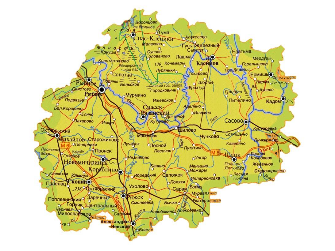 Еголдаево рязанская область на карте