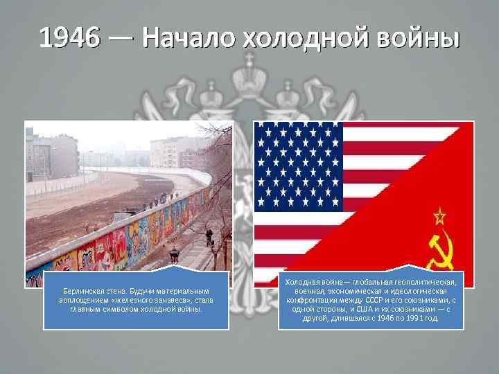 Берлинская стена – самый одиозный и зловещий символ «холодной войны»