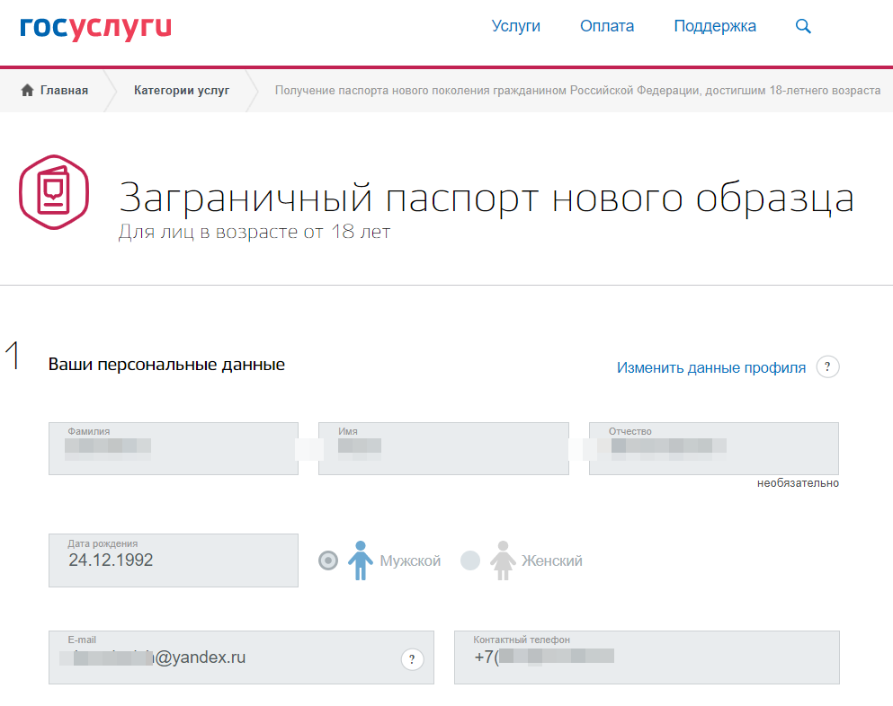 Загранпаспорт через госуслуги пошагово - как оформить загранпаспорт нового образца онлайн gosuslugi.ru