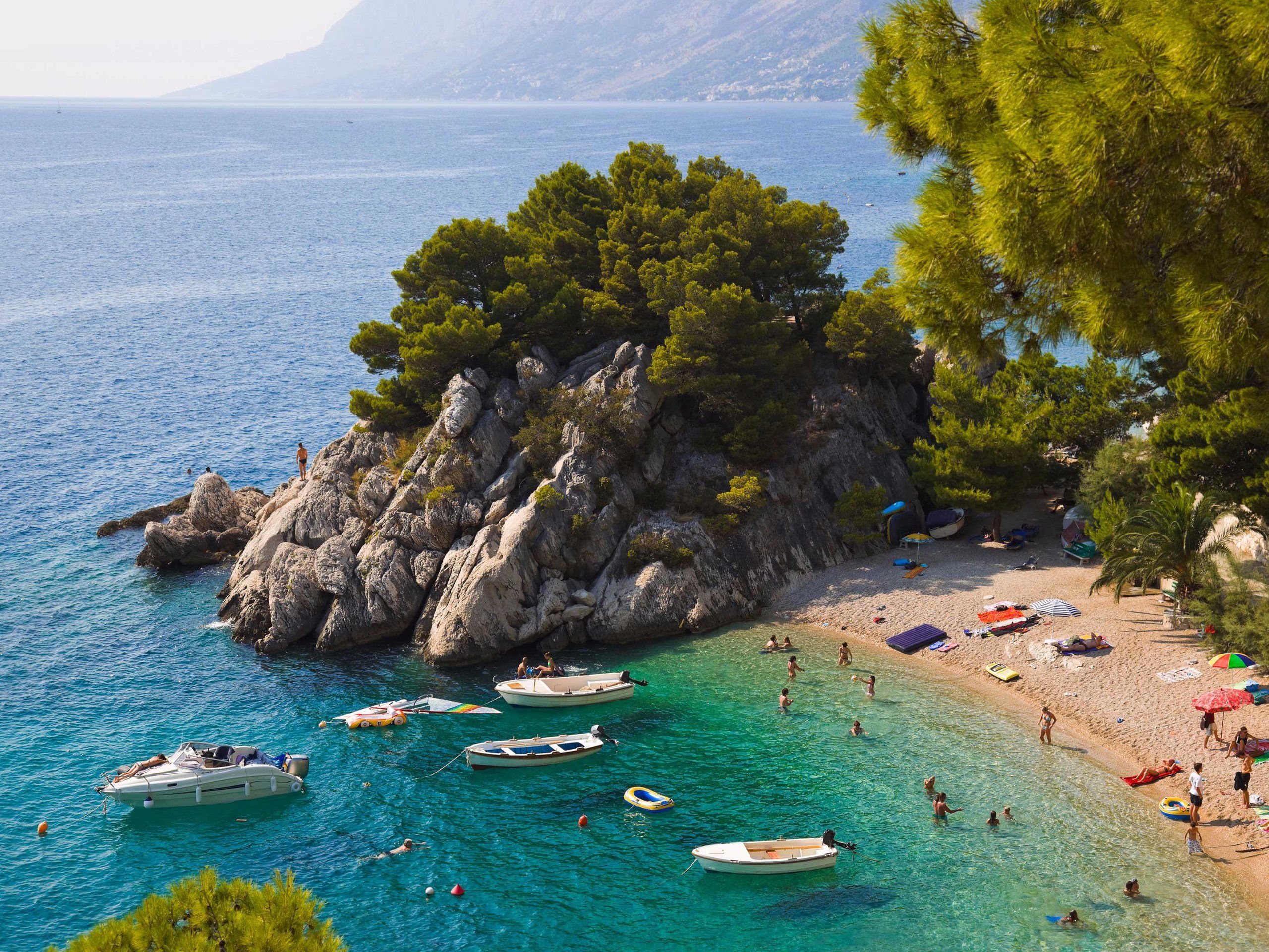 Пляжи макарска и ривьеры - хорватия отдых + sights