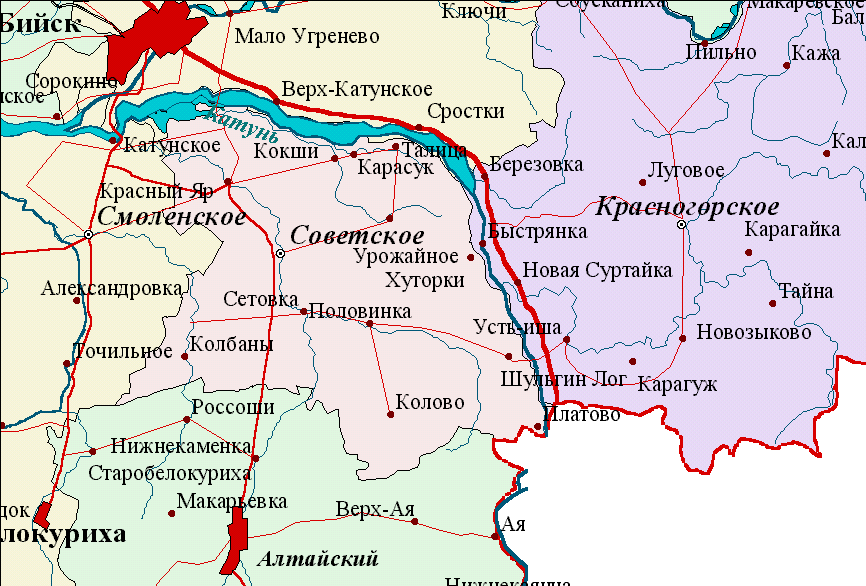 Карта барнаула