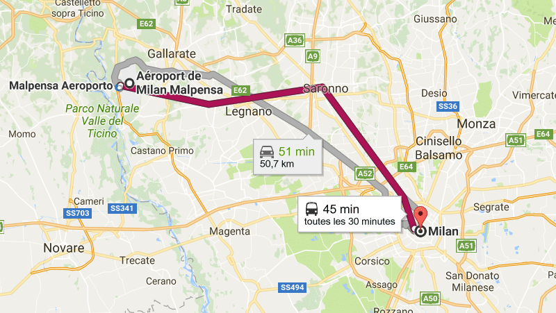 Как доехать из аэропорта Мальпенса до Милана