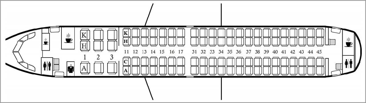 Лучшие места и схема салона embraer 170/175 s7 airlines