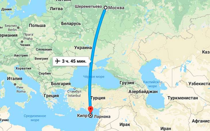 Сколько лететь до кипра из москвы, уфы, екатеринбурга и других городов. какие авиакомпании летят на кипр из россии.