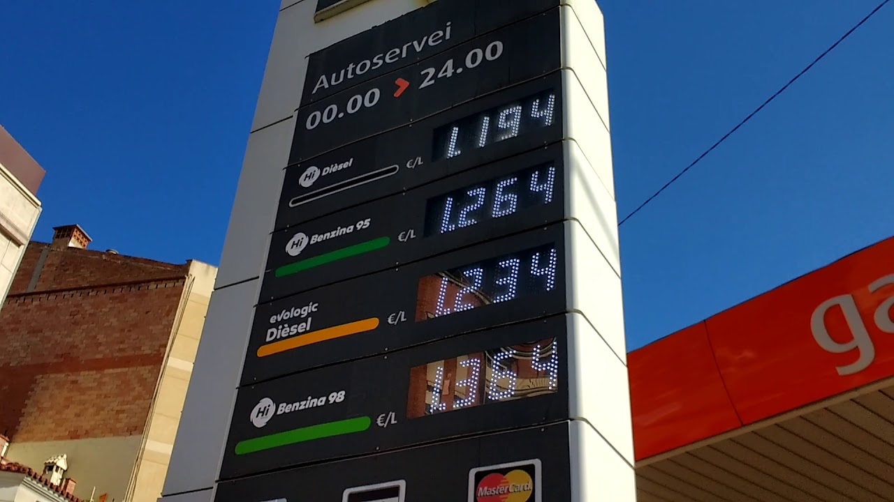 Сколько стоит бензин в солнечной Испании