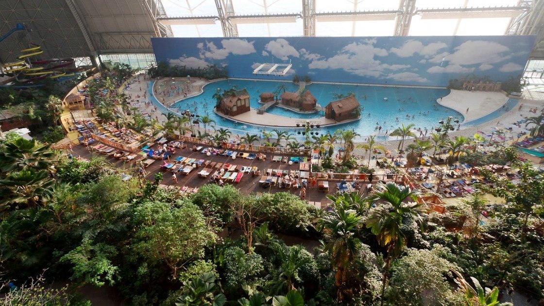 Аквапарк в германии под куполом tropical islands берлин: видео