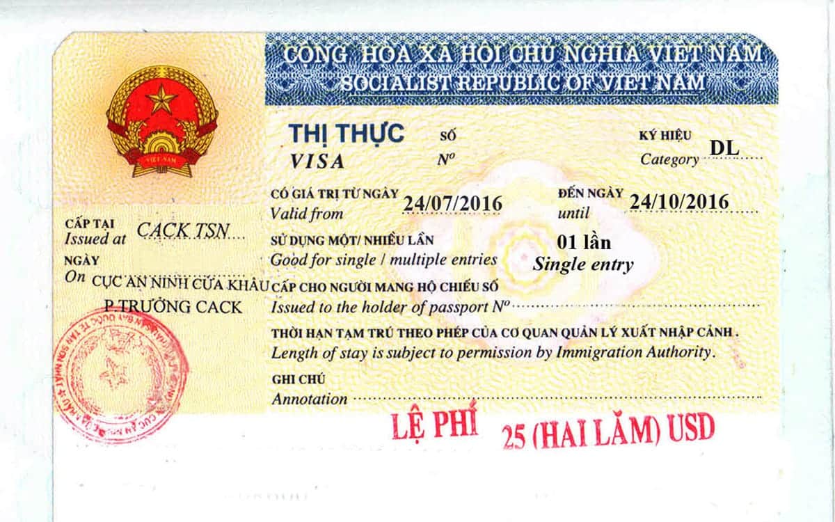 Виза во вьетнам по прилёту: оформляем в аэропорту бесплатно!