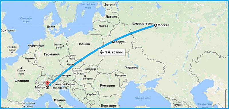 Сколько лететь до Мюнхена из Москвы