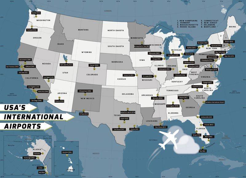 Крупнейшие международные аэропорты америки