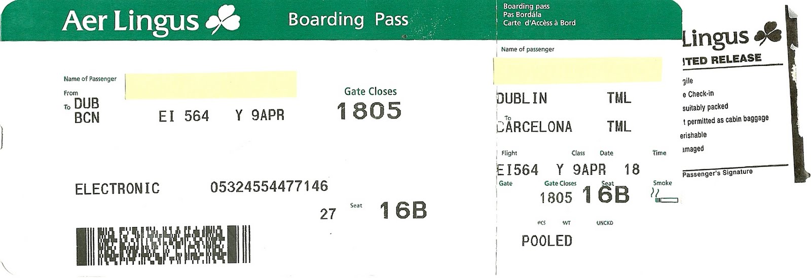 Покупка билета на рейс авиакомпании aer lingus в 2023 году