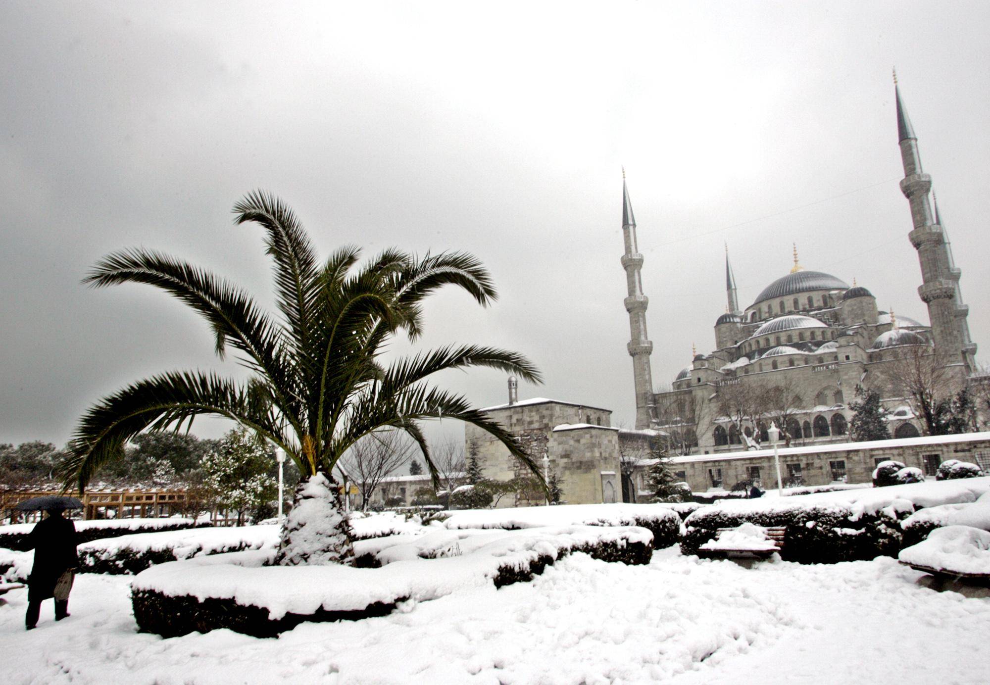 Зима в Турции температура