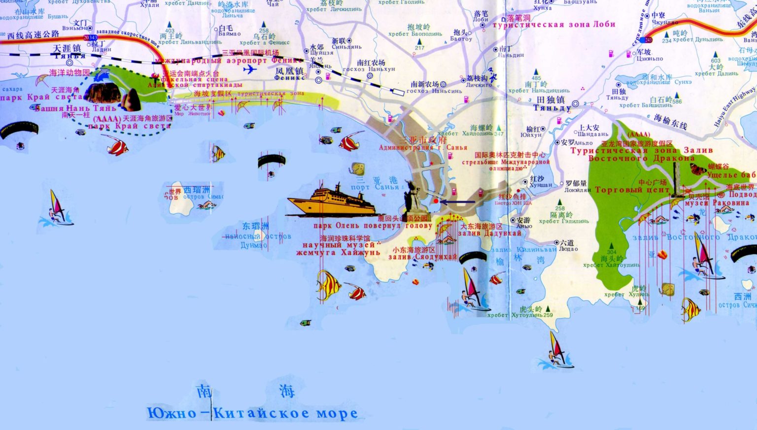 Санья 2023 - карта, путеводитель, отели, достопримечательности саньи (китай)