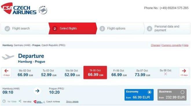 Как зарегистрироваться на рейс чешских авиалиний онлайн и в терминале