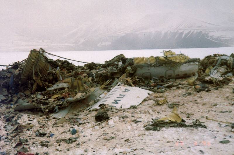 Крушение Ту-154 на Шпицбергене