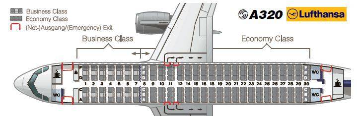 Лучшие места в салоне аэробуса а320 авиакомпания аэрофлот: план самолета