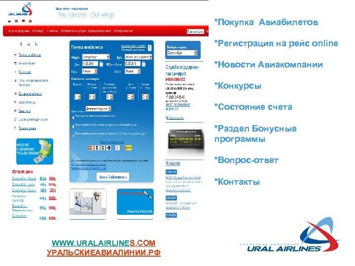 авиабилеты онлайн уральские авиалинии официальный