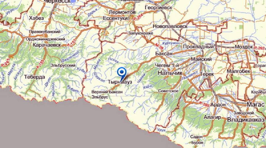 Карта кабардино-балкарии с улицами и достопримечательностями - туристический блог ласус