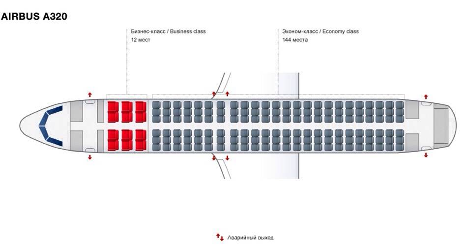 Airbus a320 схема салона лучшие места уральские авиалинии