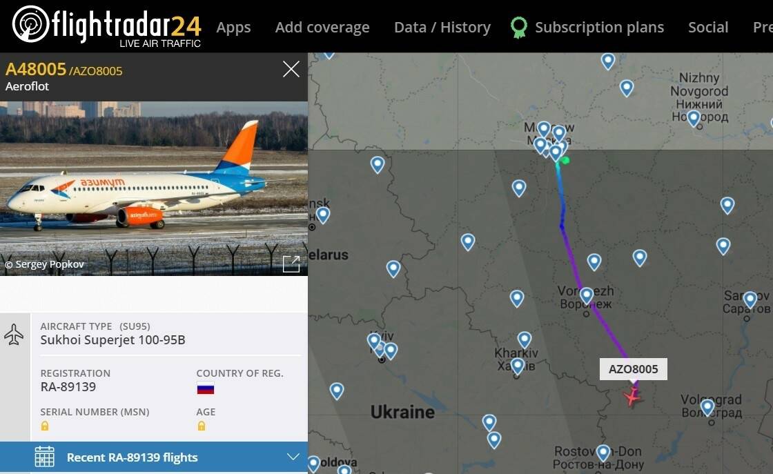 «азимут» не будет приостанавливать полёты sukhoi superjet 100 после трагедии в шереметьеве