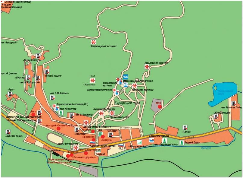 Железноводск карта ваших впечатлений