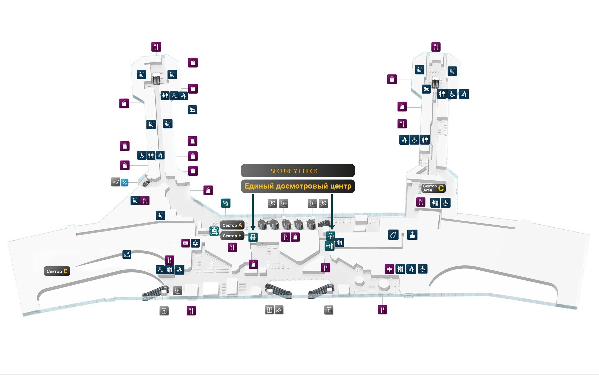 Схема аэропорта домодедово: терминалы и выходы