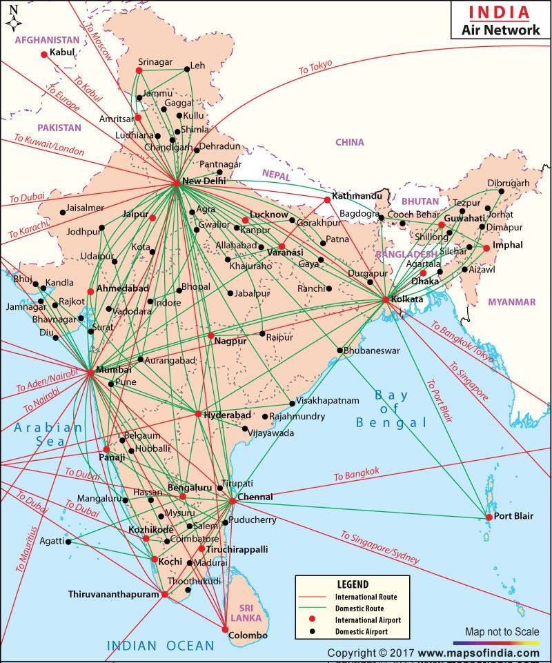 Индия аэропорты международные