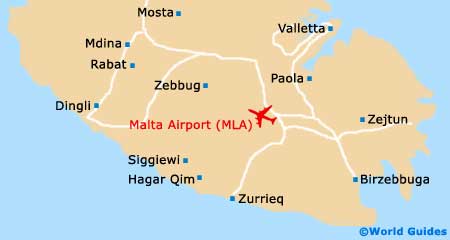 Мальта: описание аэропорта, расположение, маршруты на карте