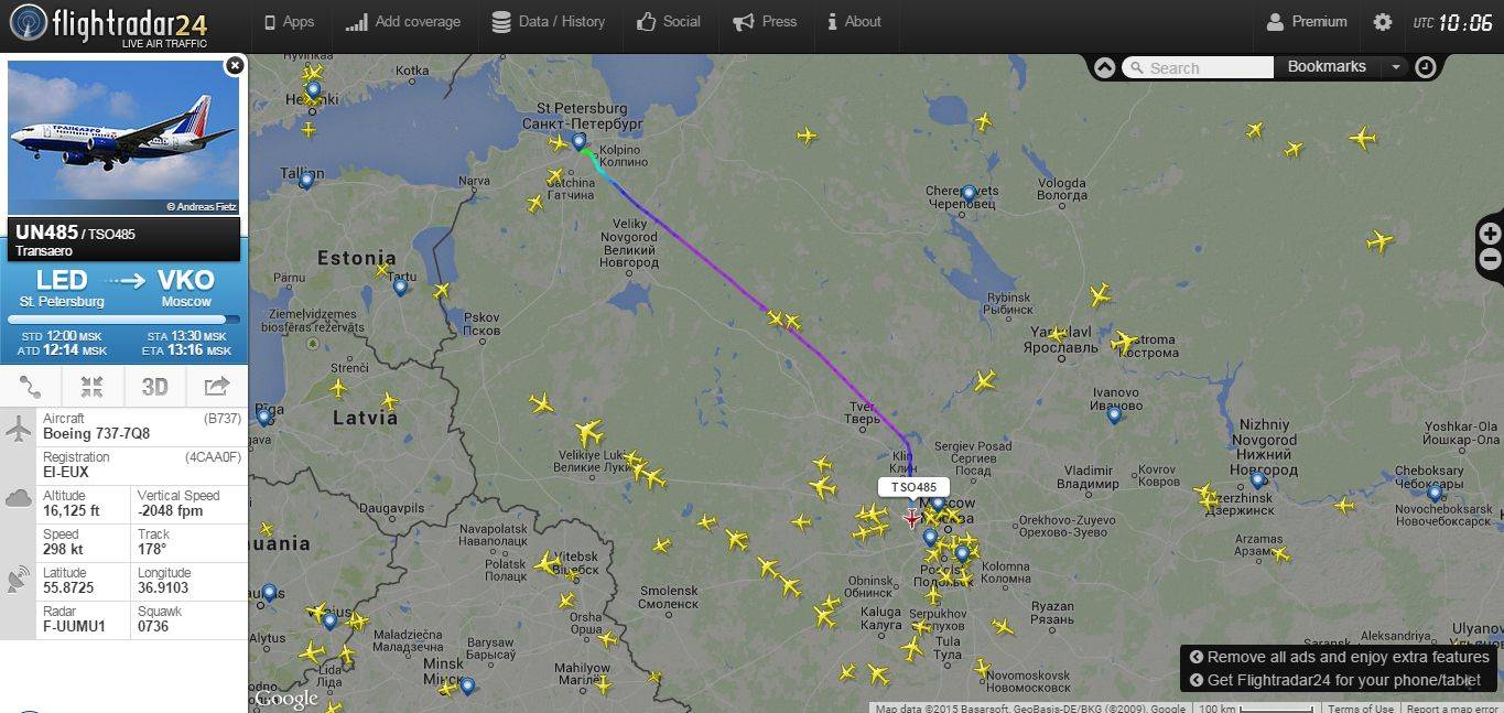 Flightradar24 на русском: как отслеживать самолеты онлайн