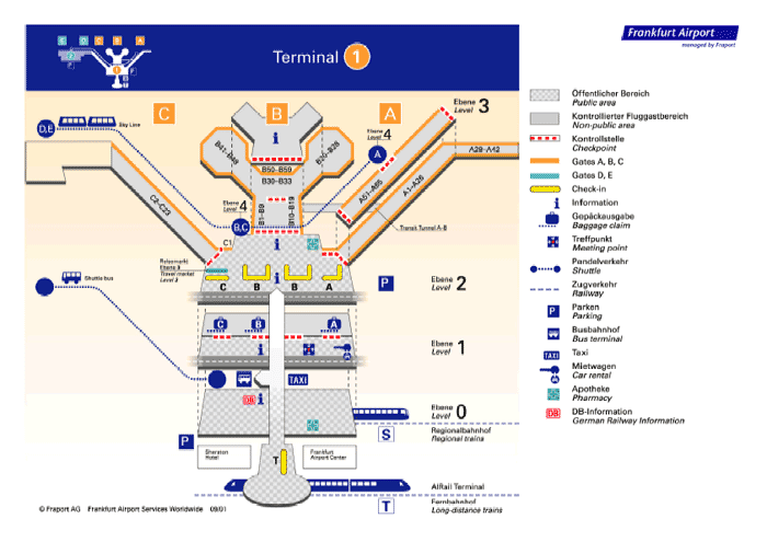 Аэропорт франкфурт схема терминалов