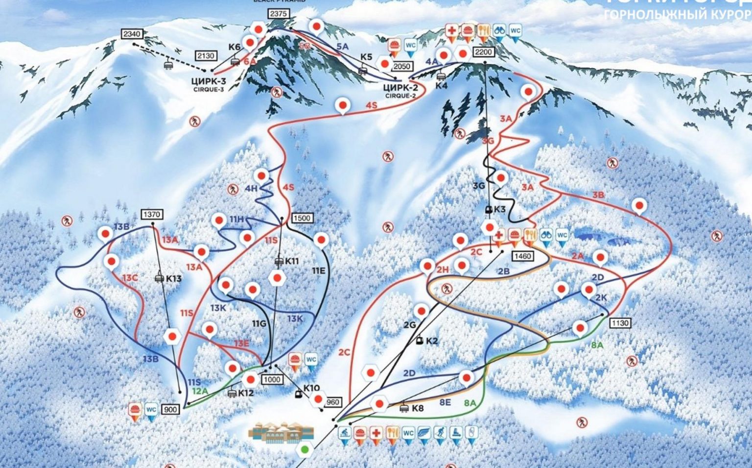 Топ-25 лучших горнолыжных курортов россии 2023